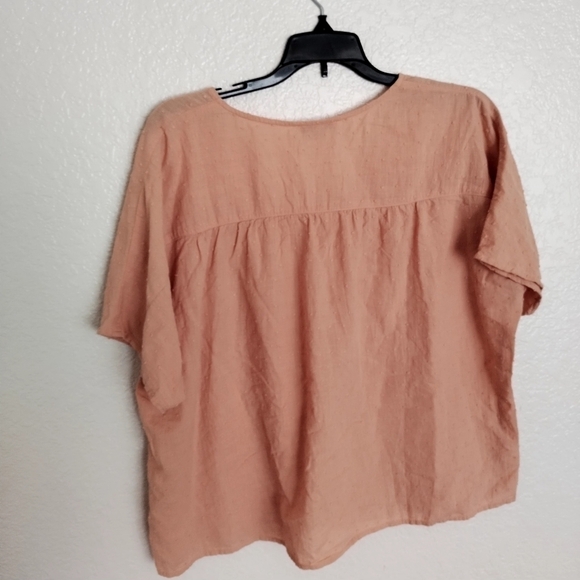 Madewell Rhyme Button-Front Top in Clipdot AK016 sz M - Picture 2 of 8